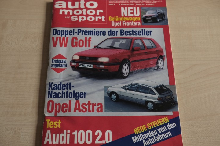 Deckblatt Auto Motor und Sport (04/1991)